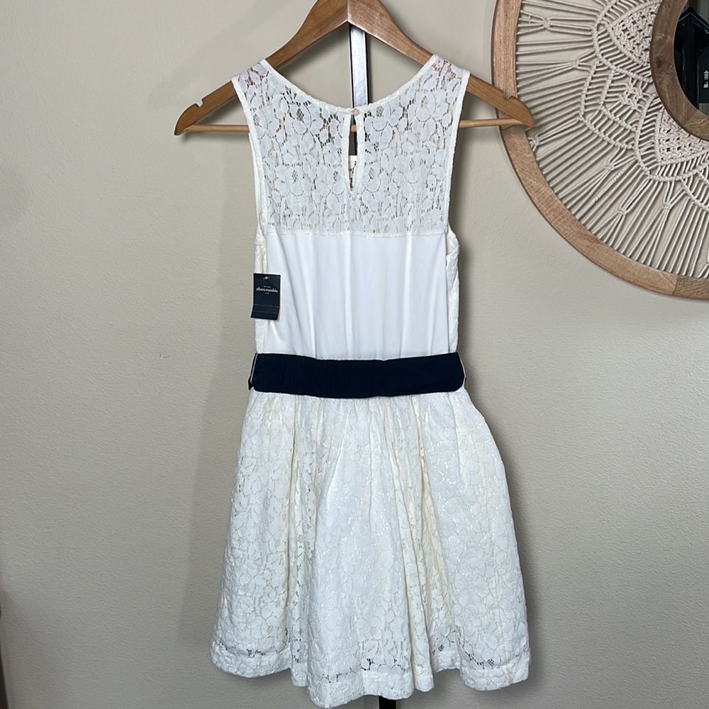 Abercrombie white lace tulle party dress NWT size XL - Picture 5 of 9